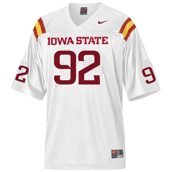 Iowa State Cyclones Men's #92 Matt Seres Nike NCAA Authentic White College Stitched Football Jersey OF42A87NK